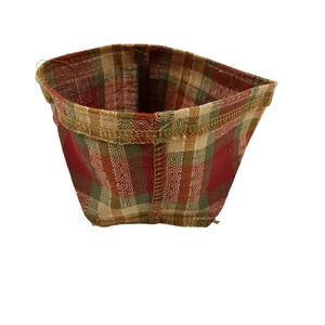 Longaberger Fabric Basket Liner Mulberry Orchard Park Plaid 2313681 New